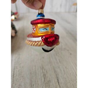 Radko little tugboat ship ornament RARE Xmas tree